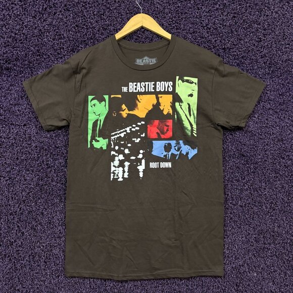 Beastie Boys Root Down brown T-Shirt Size Medium - Picture 1 of 4